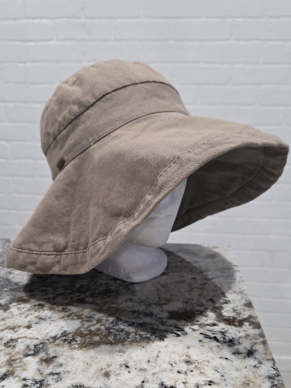 Scala Linen Wide Brim Sun Hat